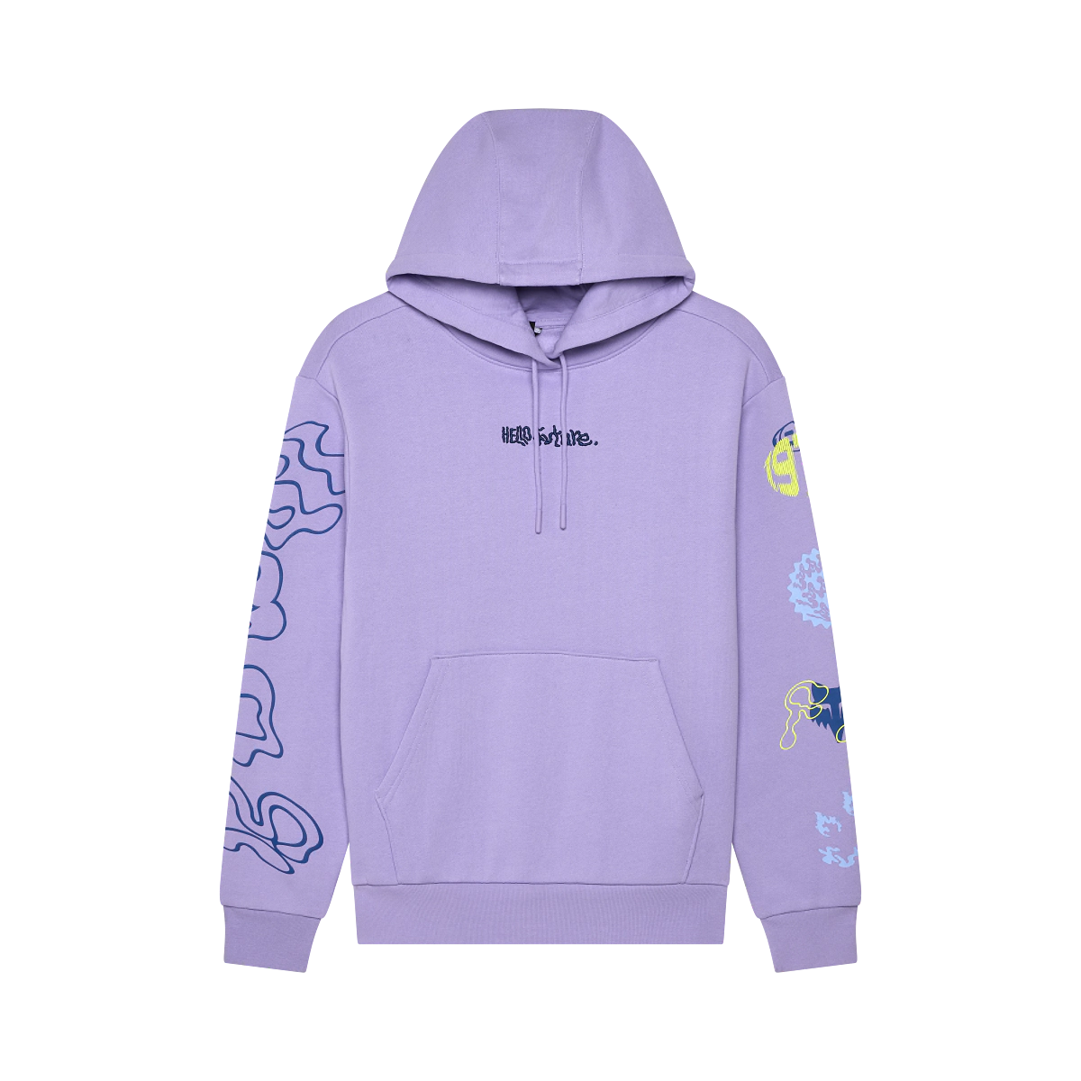 BUZO W HELLO FUTURE OVERSIZED FLC CREW LILA TALLE M -FOX-
