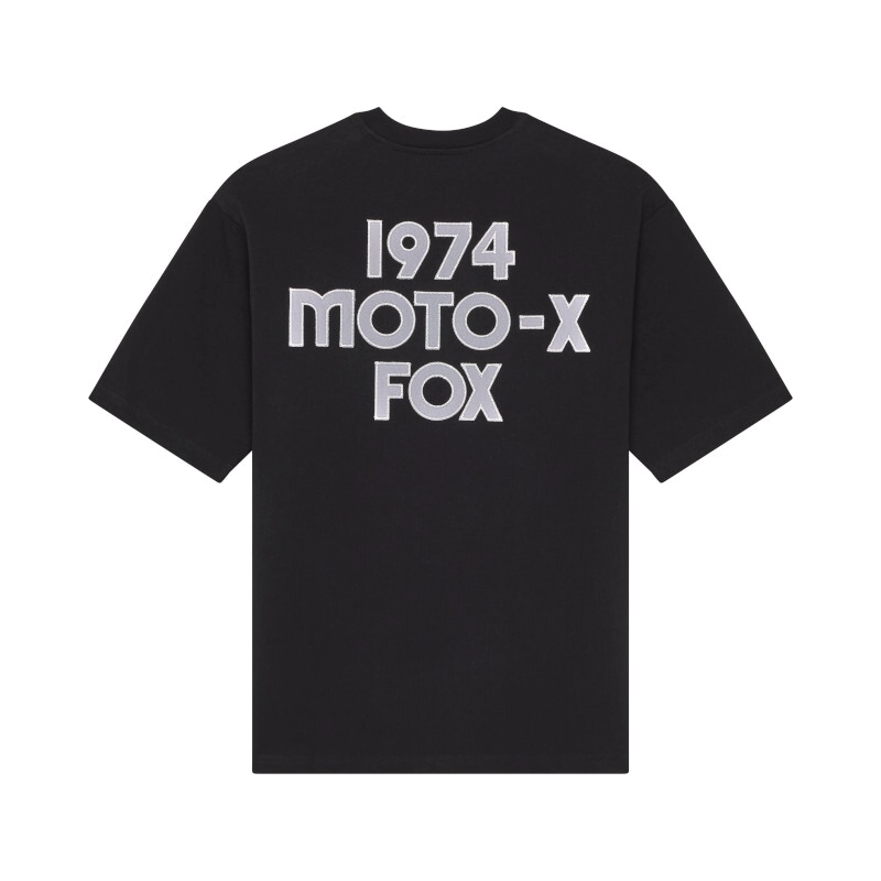 REMERA CASUAL MOTO-X OVERSIZED SS TEE NEGRO TALLE L -FOX-