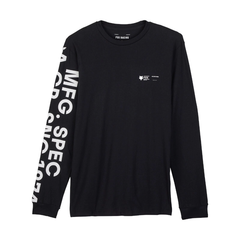 REMERA CASUAL BARGE PREM LS TEE NEGRO TALLE M -FOX-