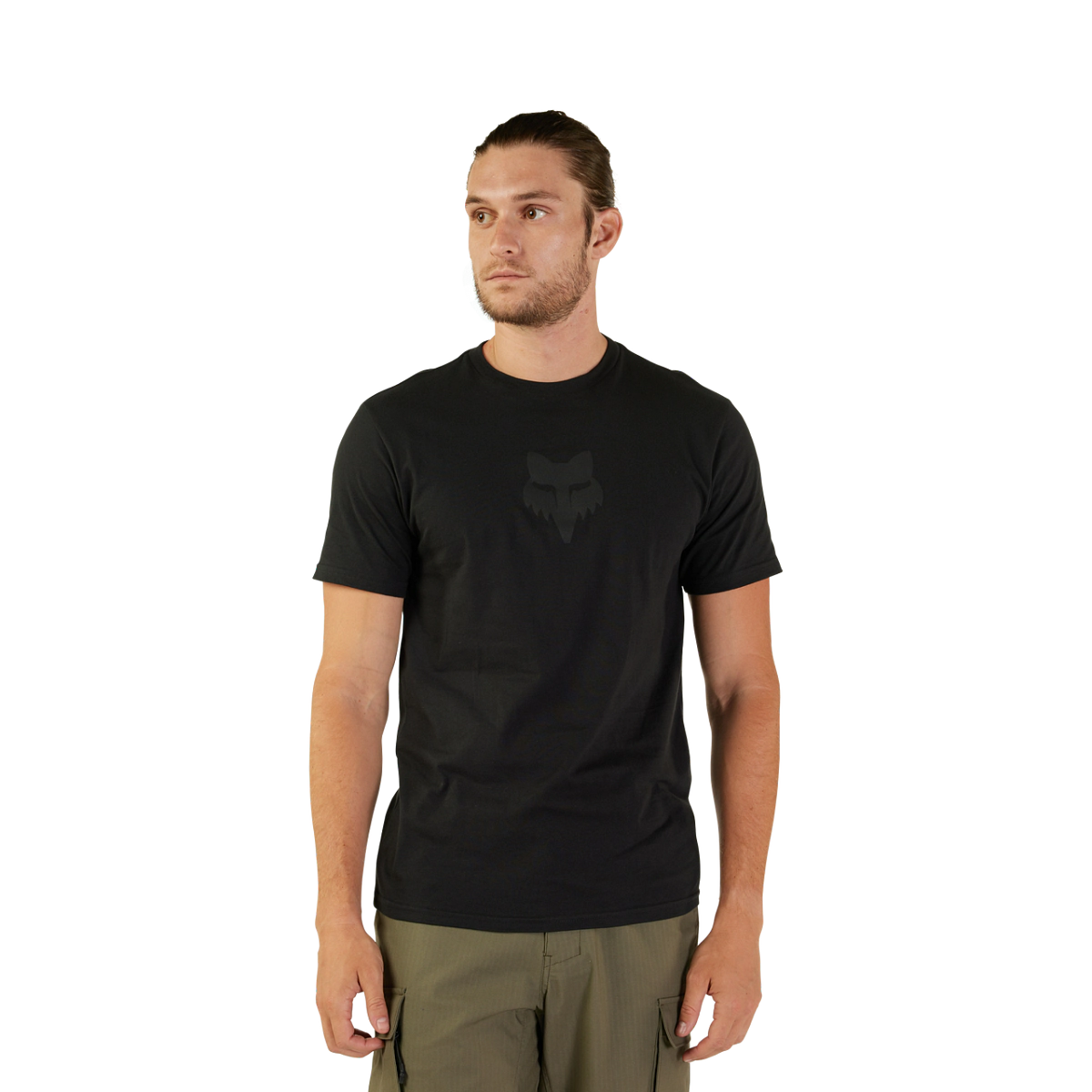 REMERA CASUAL HEAD SS PREM TEE NEGRO LOGO NEGRO TALLE 2XL -FOX-