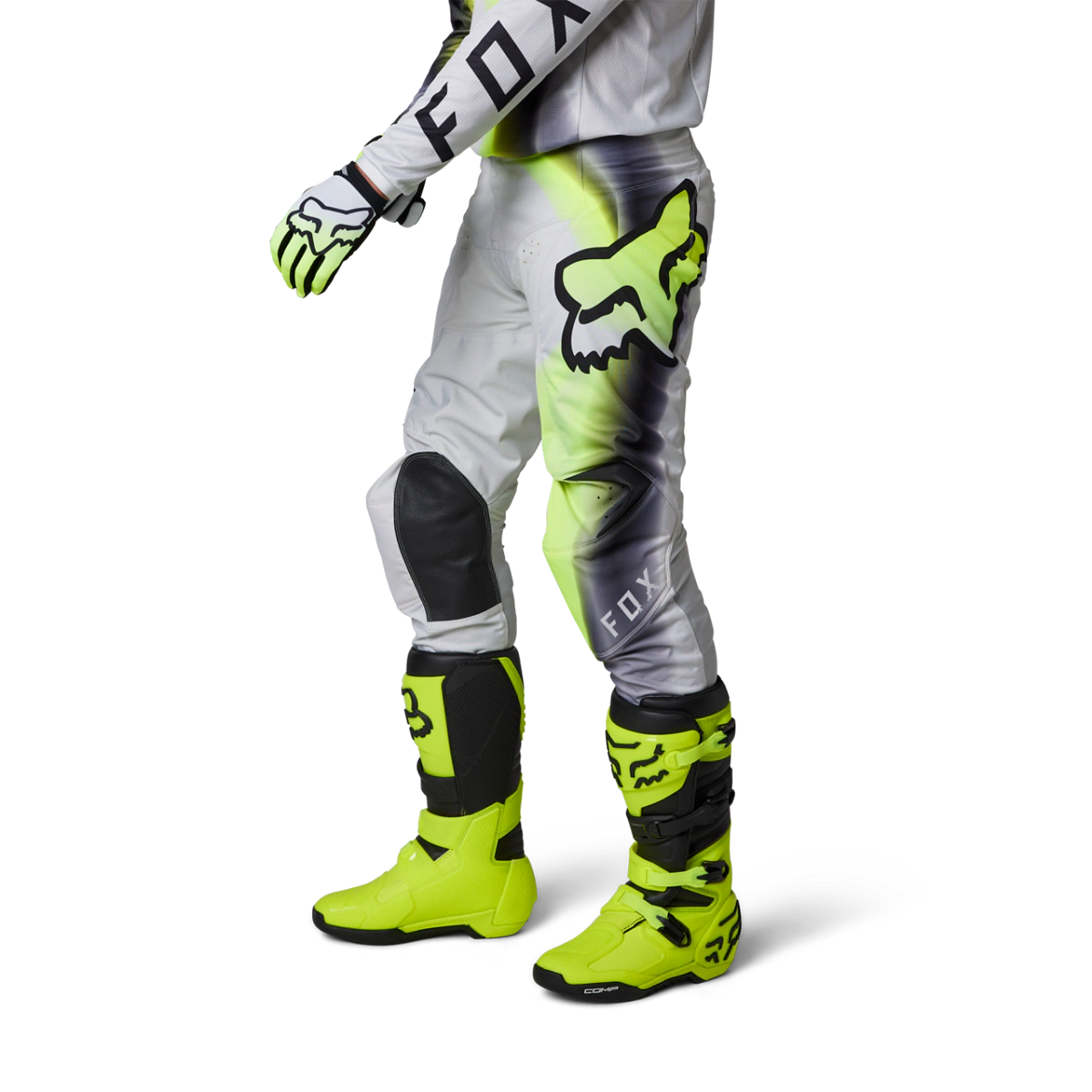 PANTALON CROSS 180 TOXSYK AMARILLO FLUOR TALLE 32 -FOX-