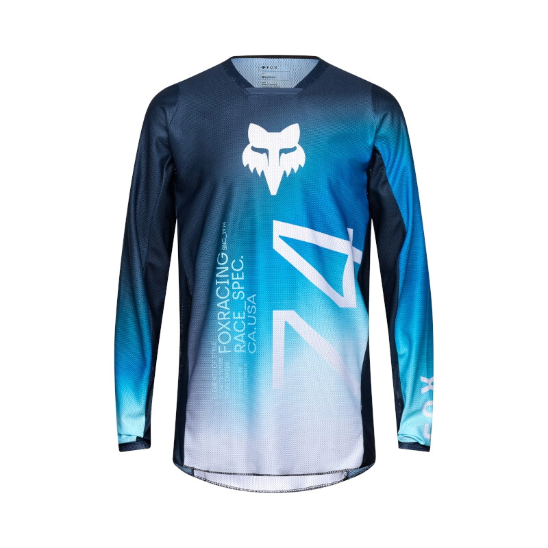 REMERA CROSS 180 AIR HAZE MIDNIGHT NEGRO CELESTE TALLE S -FOX-