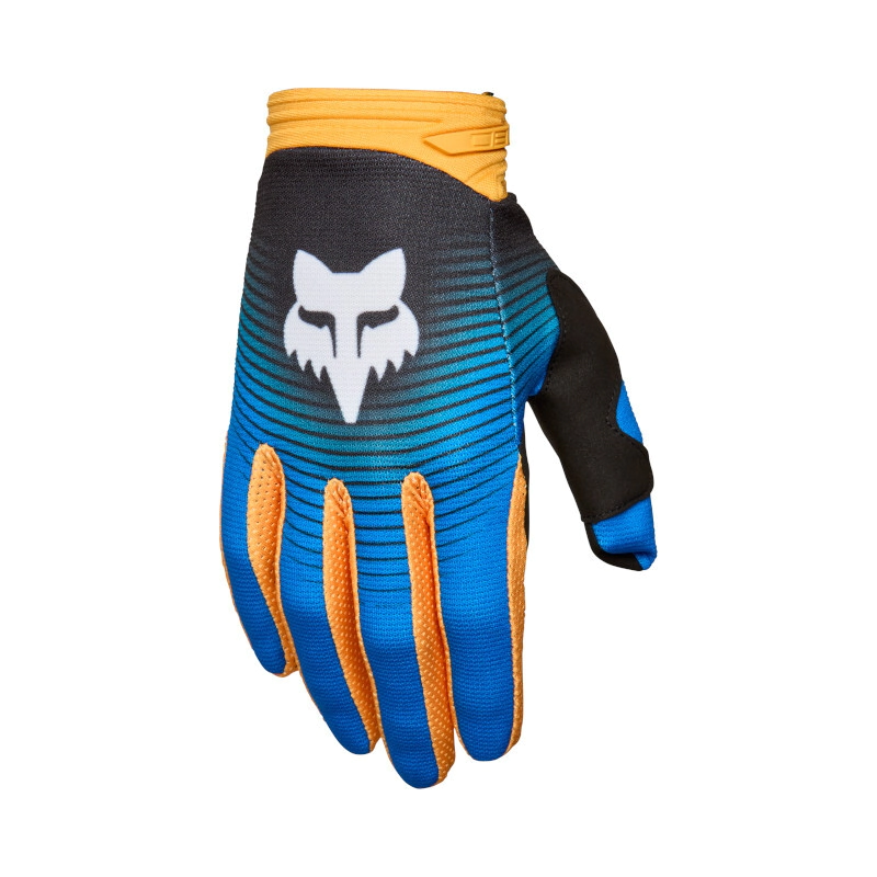 GUANTES CROSS 180 COLLECT AZUL NARANJA TALLE XL -FOX-**OFERTA**