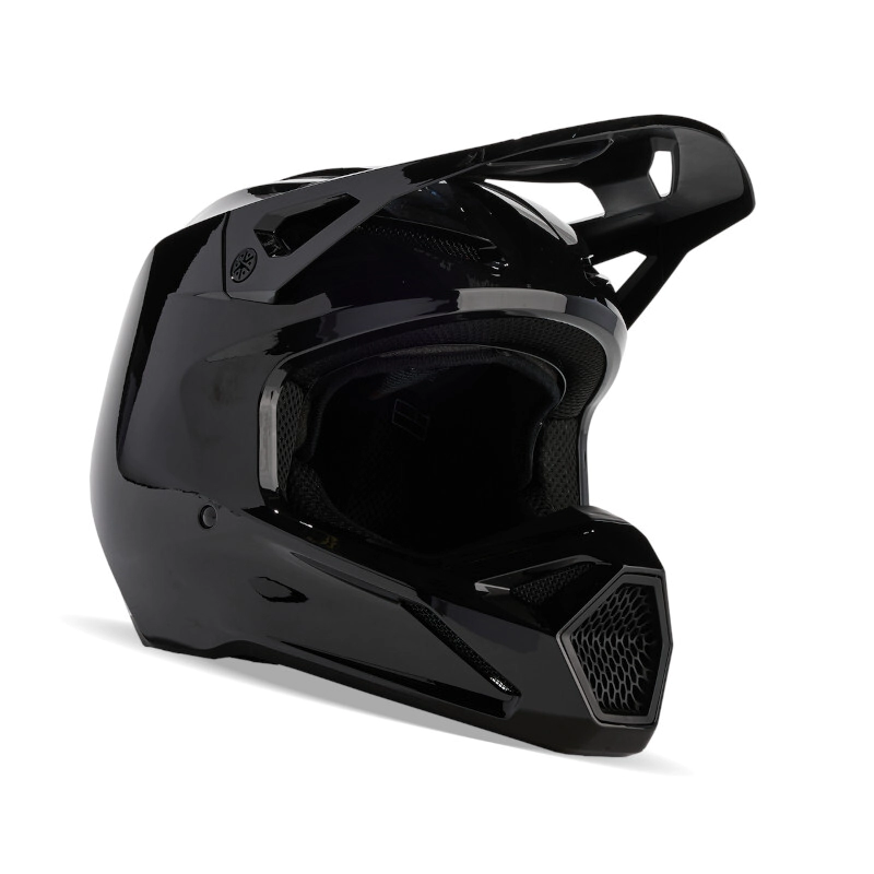 CASCO CROSS V1 SOLID NEGRO BRILLO TALLE S -FOX-