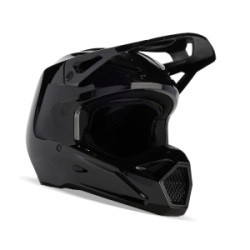 CASCO CROSS V1 SOLID NEGRO BRILLO TALLE S -FOX-