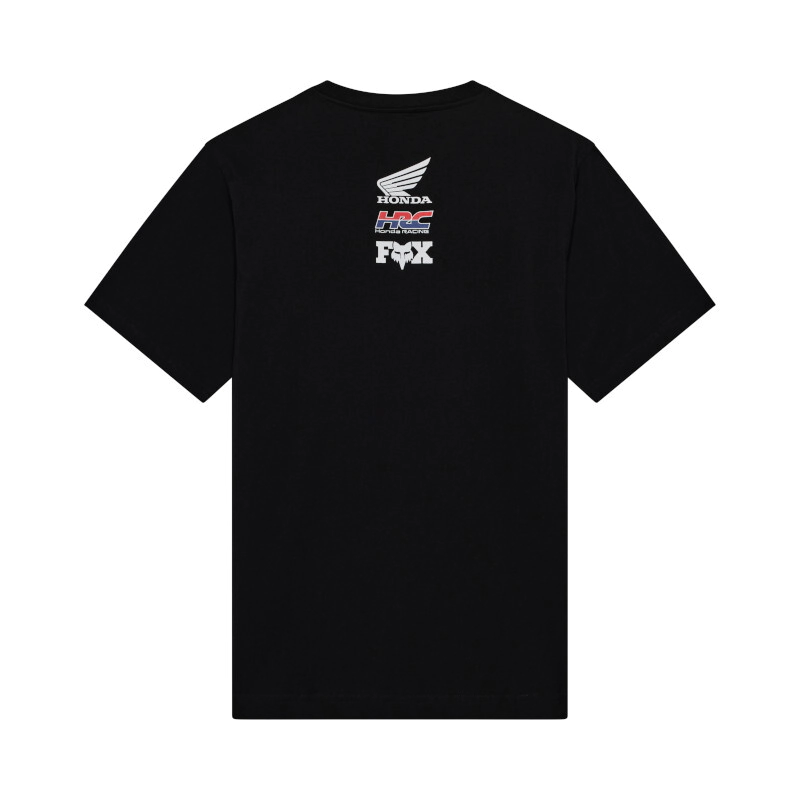REMERA CASUAL MIDWEIGHT SS HONDA RACING NEGRO TALLE 2XL -FOX-