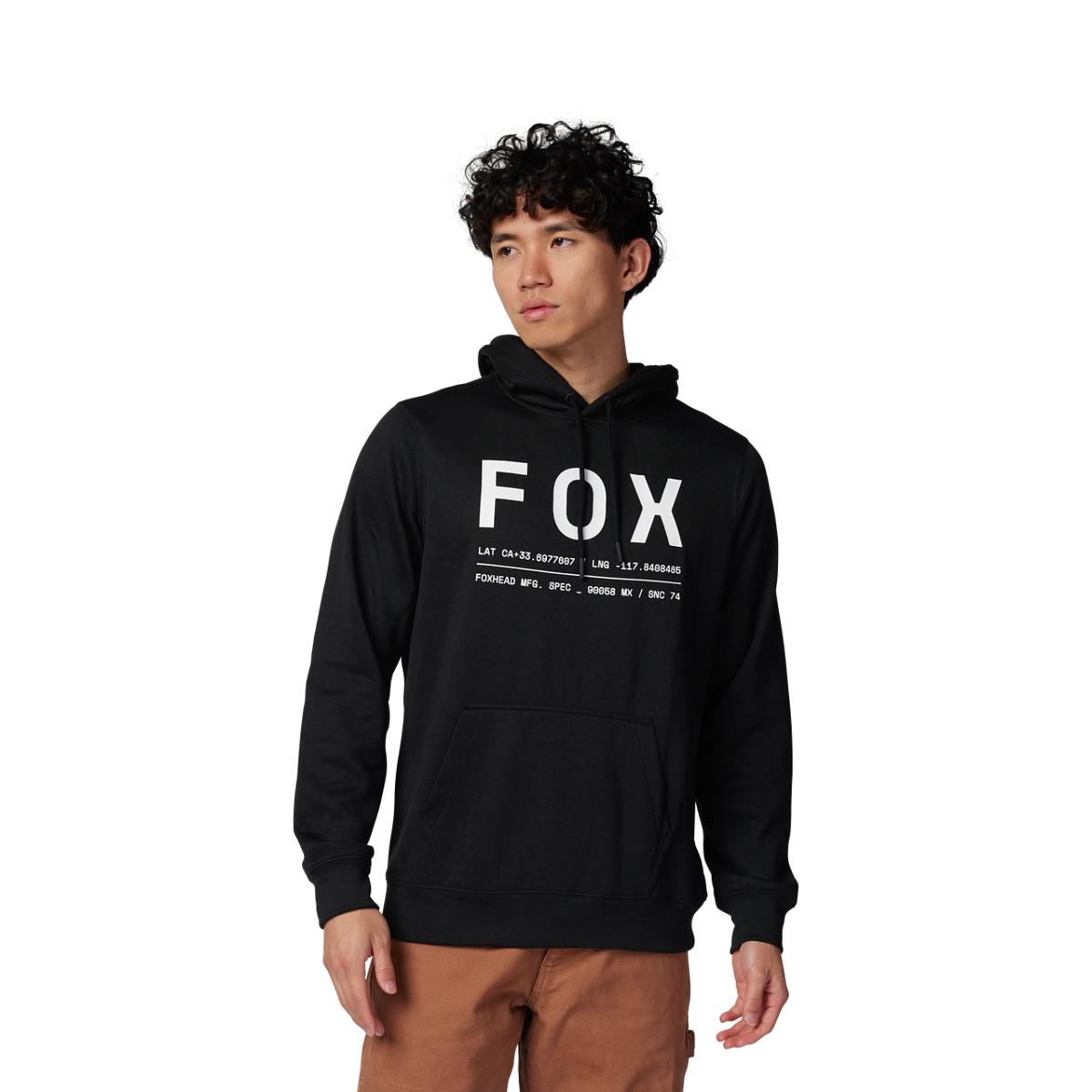 BUZO NON STOP FLEECE NEGRO TALLE XL -FOX-