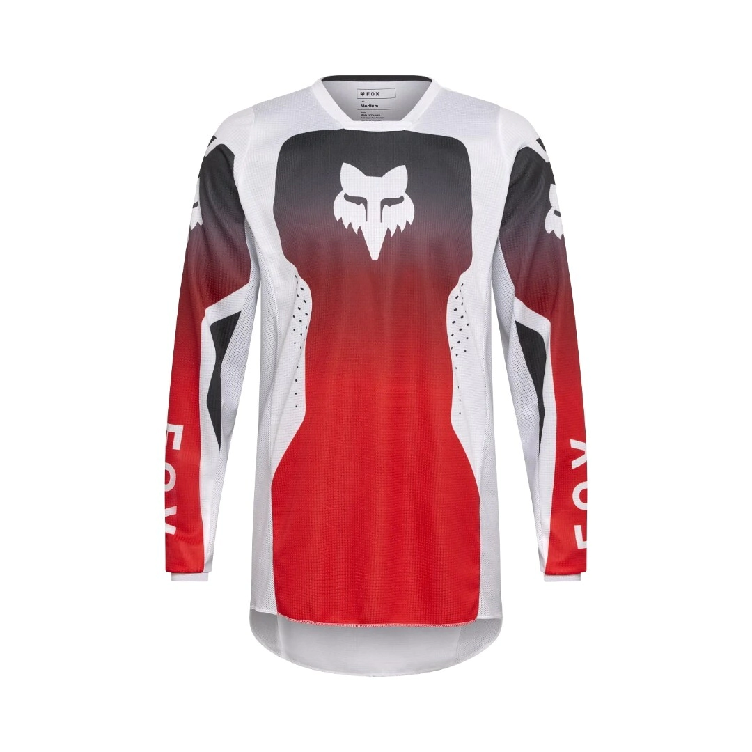 REMERA CROSS 180 SHIELD JERSEY ROJO NEGRO BLAANCO TALLE XL -FOX-