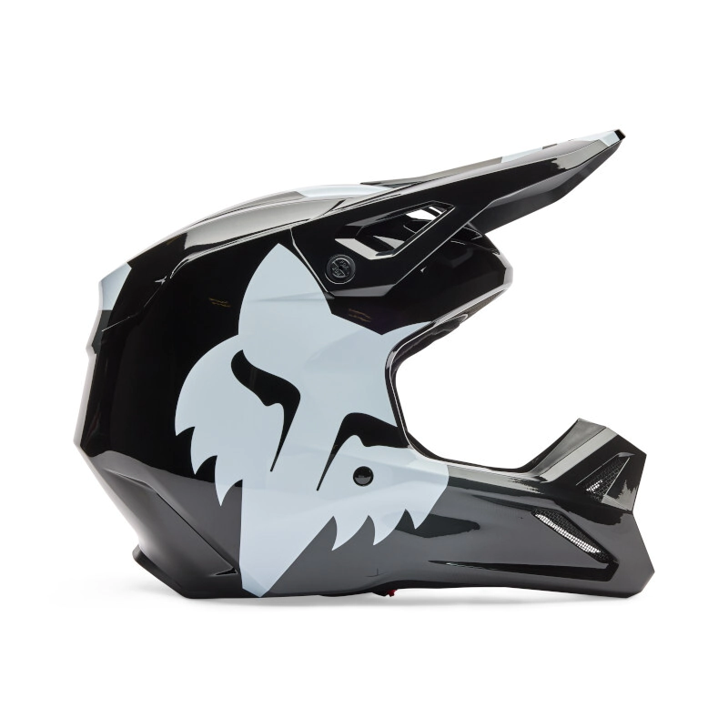 CASCO CROSS V1 SHIELD NEGRO TALLE XL -FOX-