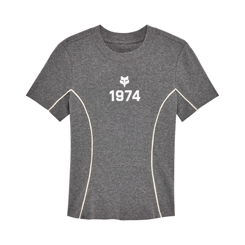 REMERA CASUAL W MOTO-X FITTED TEE HEATHER GRAPHITE TALLE XL -FOX-
