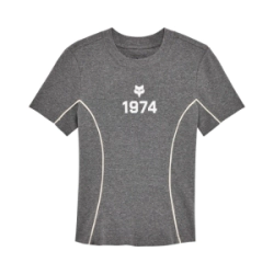 Remera Fox Casual Moto-x Fitted Tee Heather Graphite Dama