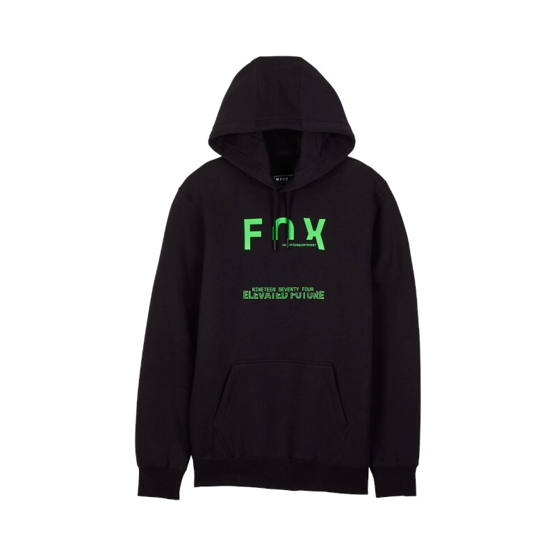 BUZO CASUAL INTRUDE FLEECE PO NEGRO TALLE M -FOX-