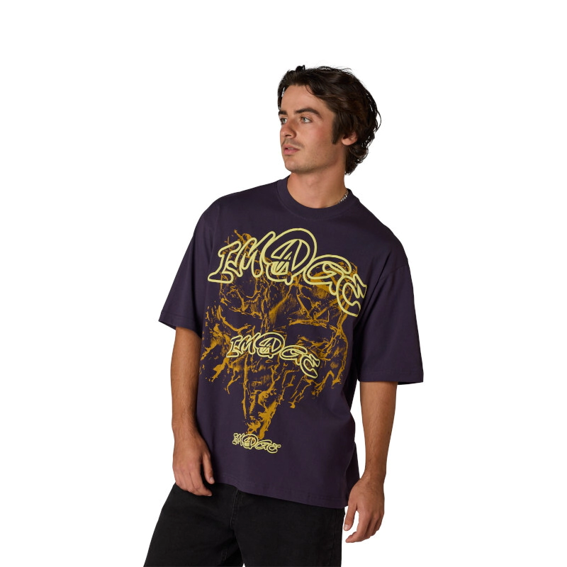 REMERA CASUAL IMAGE PRINT MIDWEIGHT SS TEE TALLE 2XL -FOX-