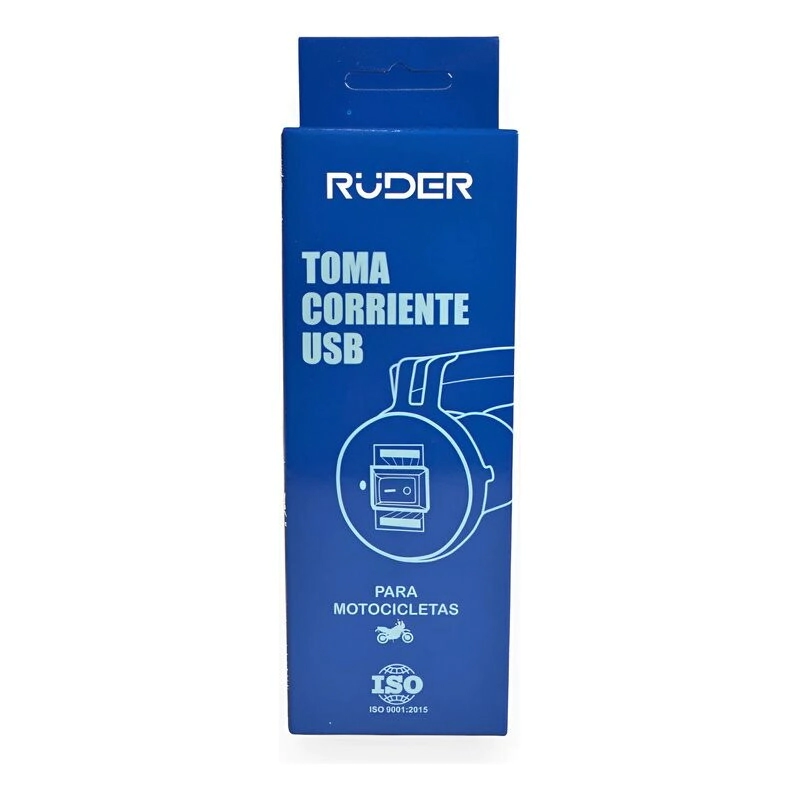 TOMA USB DOBLE 12V C/TECLA L-UC06 -RUDER-