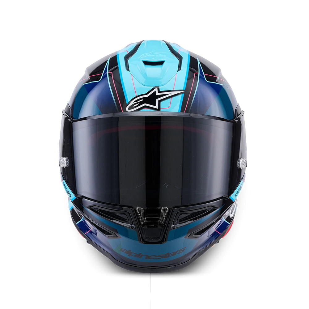 CASCO INTEGRAL S-R7 KINETIS ECE06 BL BLUE PI TALLE M -ALPINESTARS-