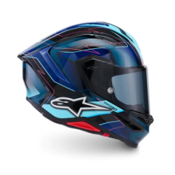 CASCO INTEGRAL S-R7 KINETIS ECE06 BL BLUE PI TALLE M -ALPINESTARS-