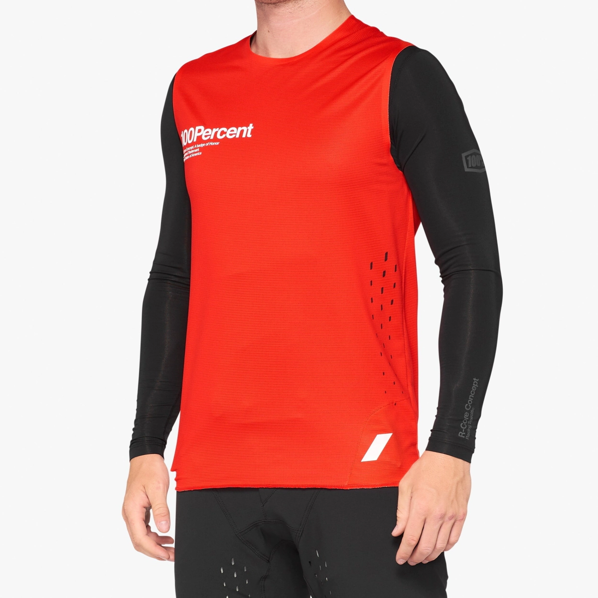REMERA CASUAL MUSCULOSA R-CORE CONCEPT ROJO TALLE M -100%-