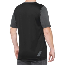 Remera 100% Casual Manga Corta Ridecamp Jersey Negro