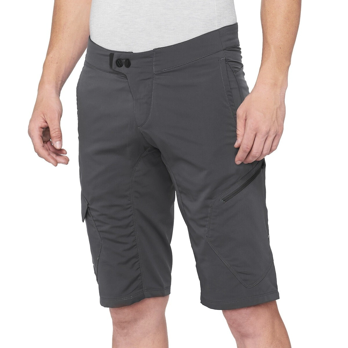 BERMUDA BMX CASUAL SHORT RIDECAMP CHARCOAL 46 EU 28 USA -100%-
