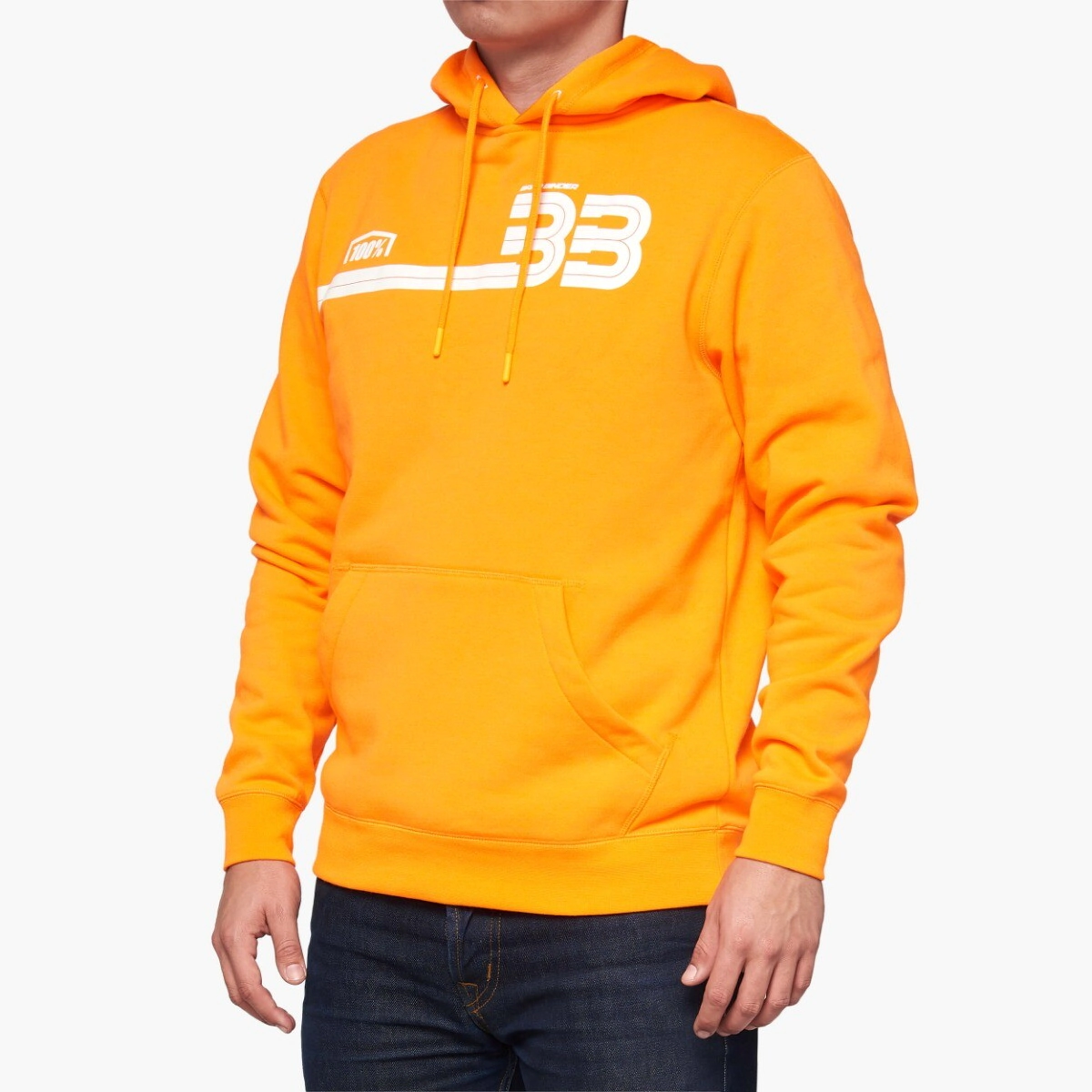 BUZO CASUAL BB33 PO KP NARANJA FLUOR TALLE S -100%-