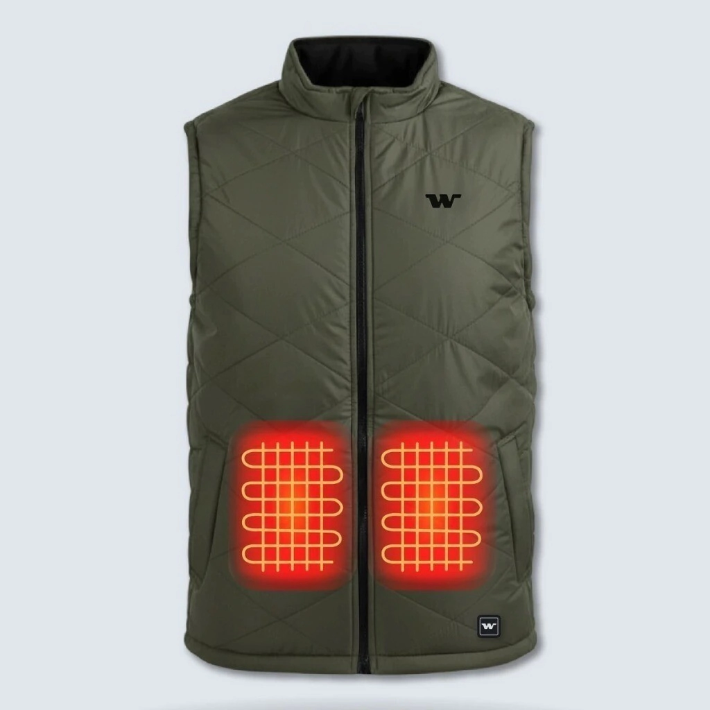 CHALECO CALEFACCIONADO USHUAIA VERDE CON BATERIA TALLE 2XL -WANDERWARM-