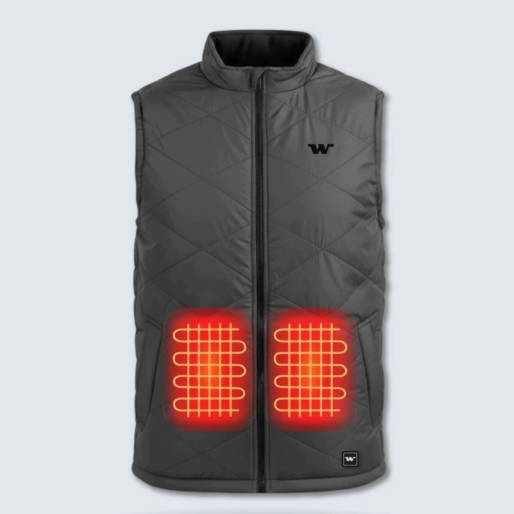 CHALECO CALEFACCIONADO USHUAIA GRIS CON BATERIA TALLE M -WANDERWARM-