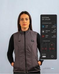 Chaleco Calefaccionado WanderWarm Dual Pro Andorra Mujer Negro