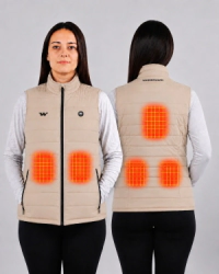 Chaleco Calefaccionado WanderWarm Aspen Vest Mujer Beige
