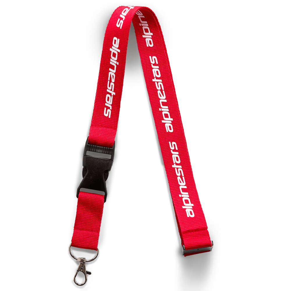 LLAVERO LINEAR LANYARD ROJO FLUOR -ALPINESTARS-