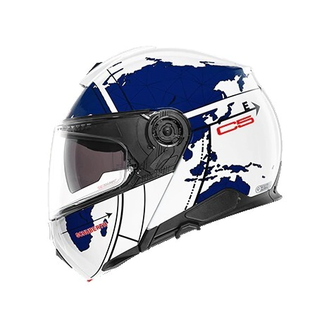 CASCO REBATIBLE C5 ECE GLOBE BLUE 57 TALLE M -SCHUBERTH-