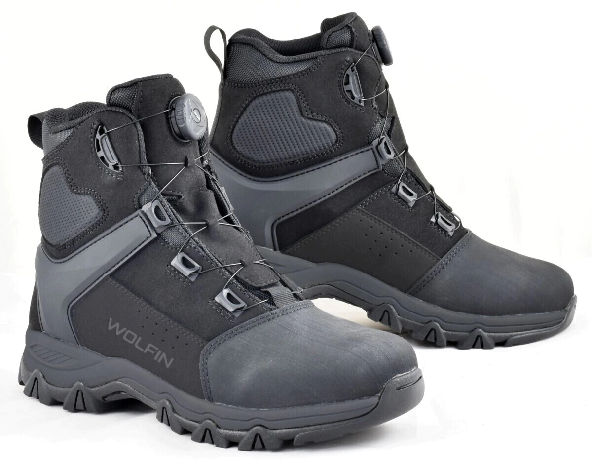 ZAPATILLAS URBAN BOA WATERPROOF NEGRO TALLE 40 AR39 -WOLFIN-