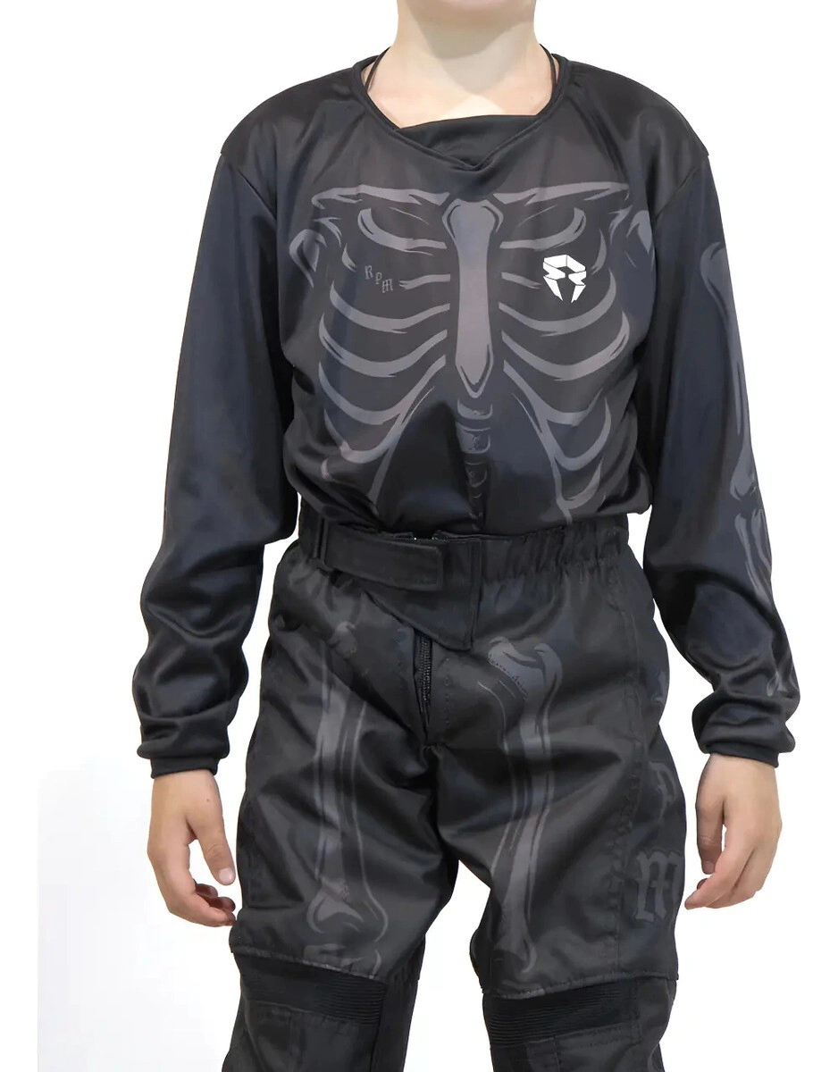 EQUIPO CROSS KIDS BONES NEGRO TALLE 12 -RPM-