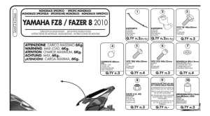 SOPORTE BAUL TOP CASE BRAZOS MONORACK YAM FZ8 2010_2011 -KAPPA-**OFERTA**