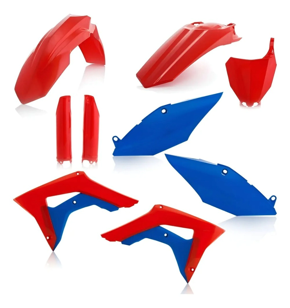 FULL KIT PLASTICOS HON CRF 250R 18 / 450R 17-18 - ROJO-AZUL -ACERBIS-**OFERTA**