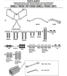 SOPORTE BAUL LATERAL MONOKEY BENELLI TRK502 17_18 -GIVI-**OFERTA**