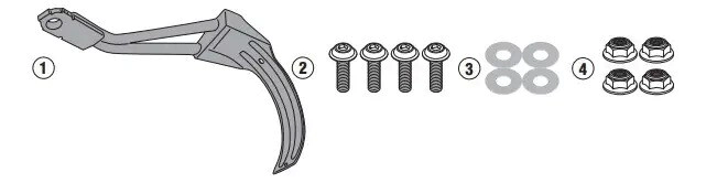KIT PARA GUARDABARROS RM02 KTM 390 ADVENTURE 20 -GIVI-*OFERTA**
