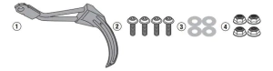 KIT PARA GUARDABARROS RM02 KTM 390 ADVENTURE 20 -GIVI-*OFERTA**