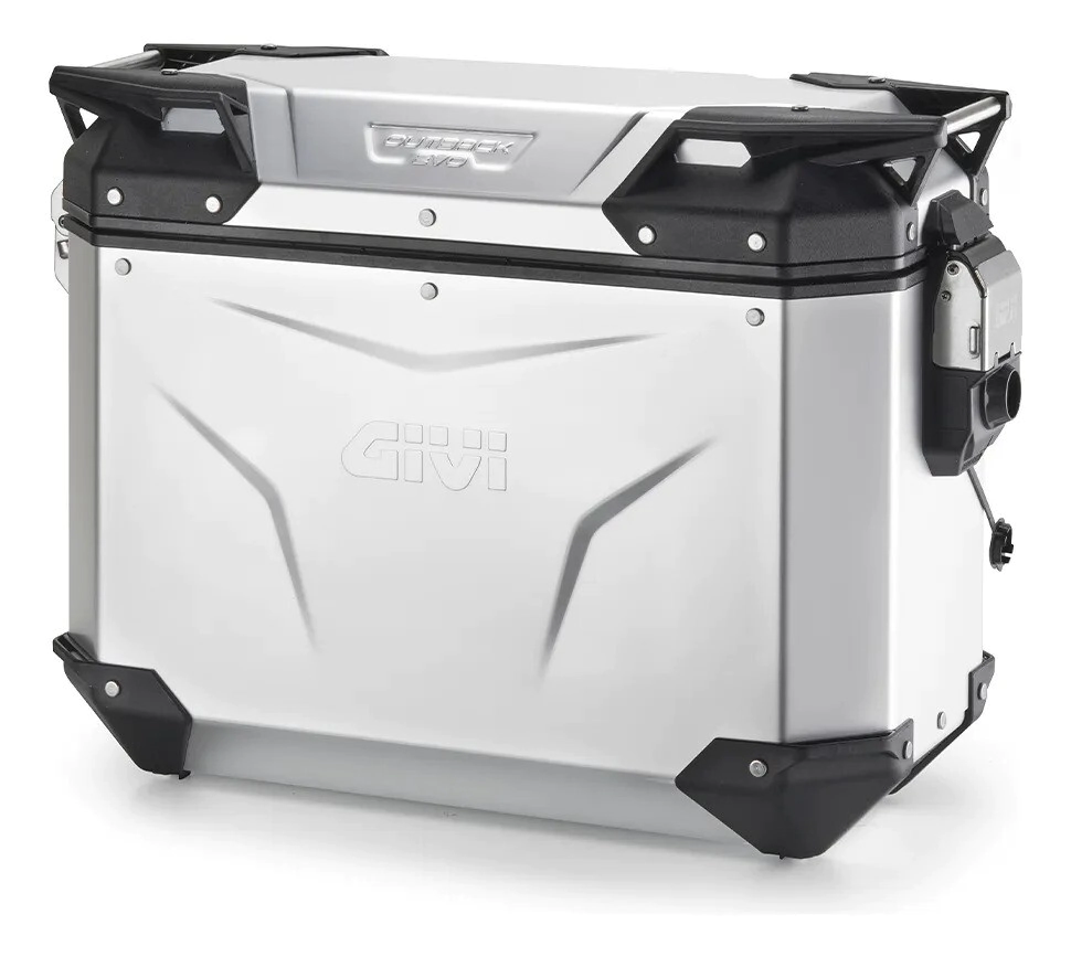 BAUL LATERAL TREKKER OUTBACK IZQ ALUMINIO ANODIZ 37LTS C TABOR DE LLAVE -GIVI-**oferta**