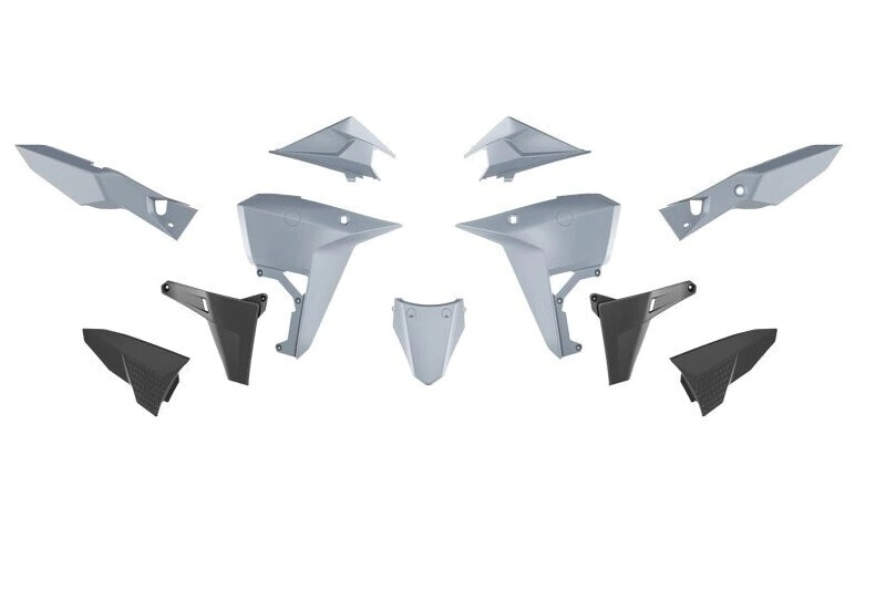 KIT PLASTICOS KOVE 800X PRO/RALLY/GT 24/26 GRIS -RTECH-