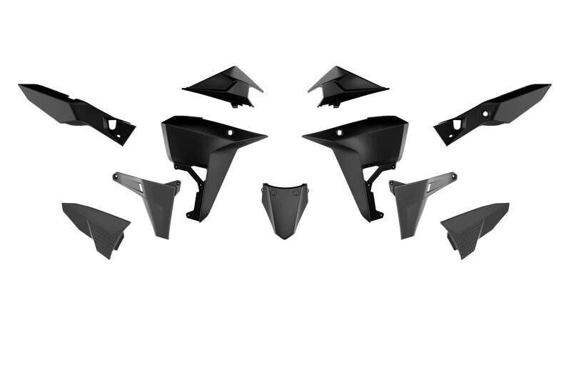 KIT PLASTICOS KOVE 800X PRO/RALLY/GT 24/26 NEGRO -RTECH-