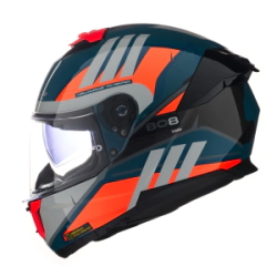 Casco LS2 Integral Doble Visor FF808 Stream II Elece2 Bl/or GS