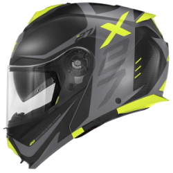 Casco Givi Rebatible X27 Negro/Titanio/Amarillo