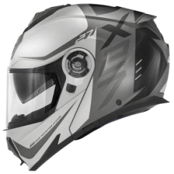 Casco Givi Rebatible X27 Negro/Titanio/Plata
