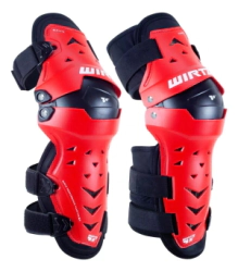RODILLERA ARTICULADA ROJO NEGRO TALLE L/XL -WIRTZ-