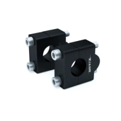 ANCLAJE UNIVERSAL +25MM (7_8 MOTO_ATV_MOTOVIAJE_TOURING) CON TAPA NEGRO -WIRTZ-