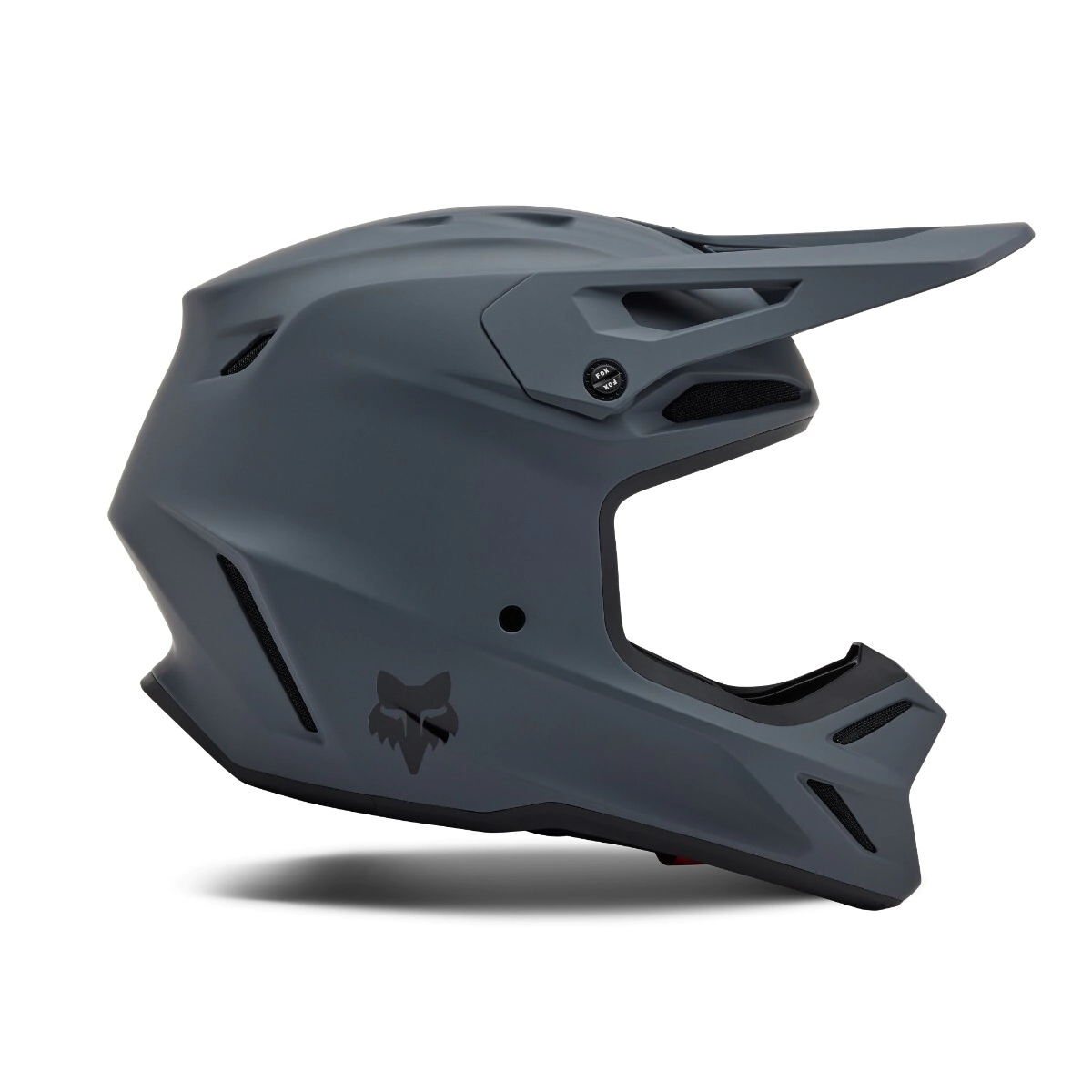 CASCO CROSS V3 SOLID GRIS GRAFITO TALLE M -FOX-