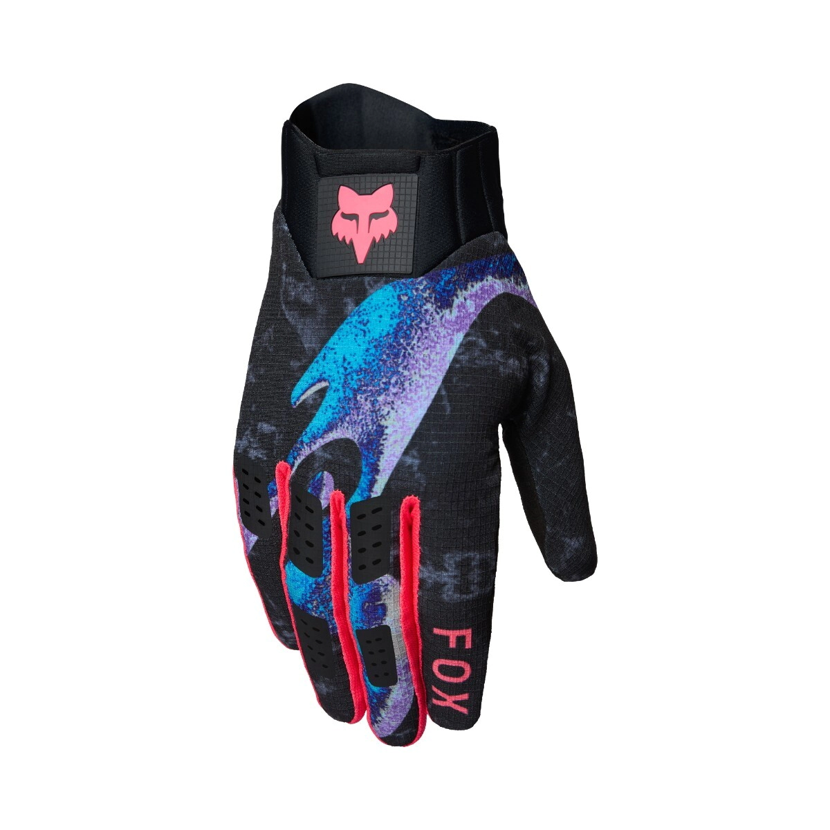 GUANTES CROSS FLEXAIR VISION NEGRO TALLE L -FOX-