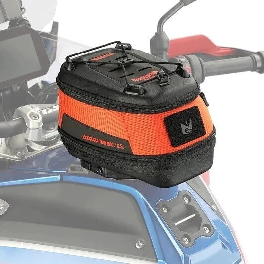 BOLSO TANQUE MAGNETICO EXPANSIBLE 5L-6.5L MECHANIC NARANJA REQUIERE ANCLAJE -RHINOWALK-