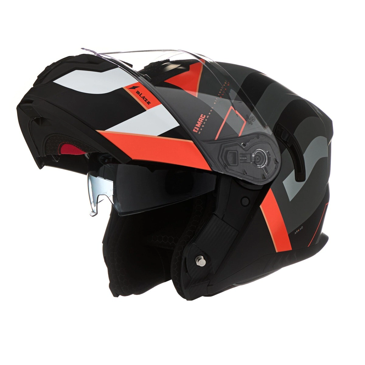 CASCO REBATIBLE FF166 BLAZE ARKAD BK/RD MT TALLE 2XL -MAC-