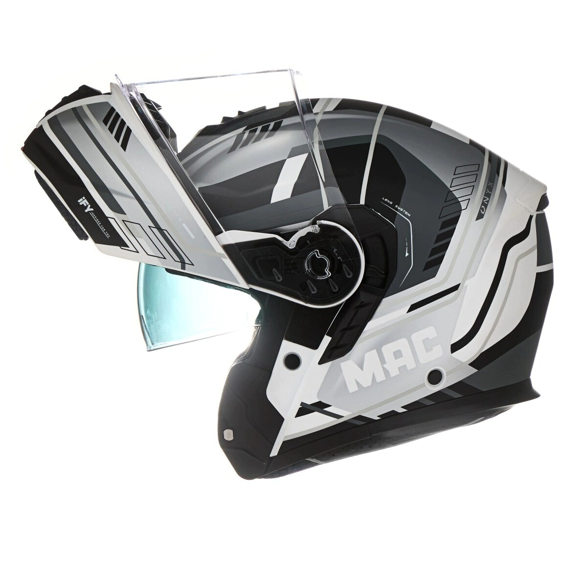 CASCO REBATIBLE FF917 ONYX PULSE SLV/BK MT TALLE L -MAC-